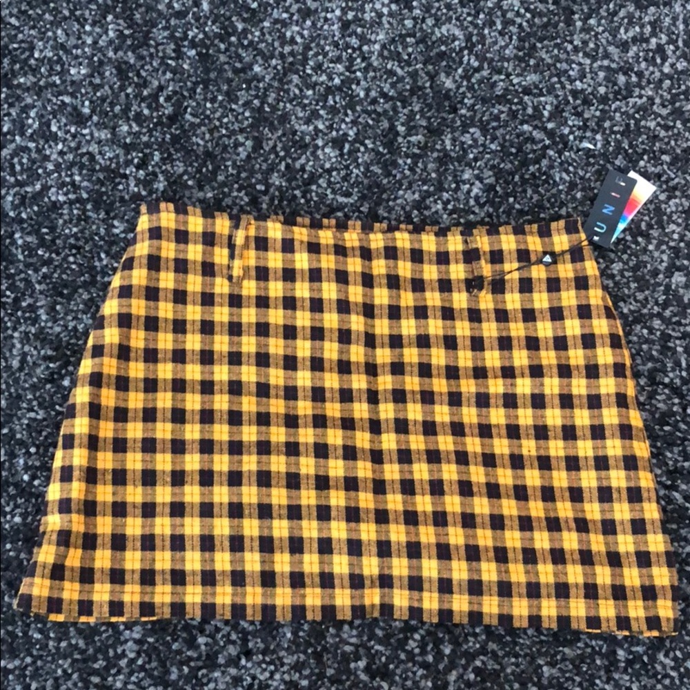UNIF plaid skirt